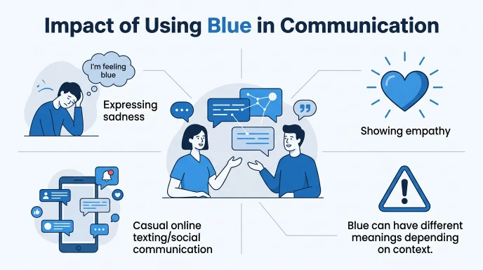 Impact of Using Blue in Communication