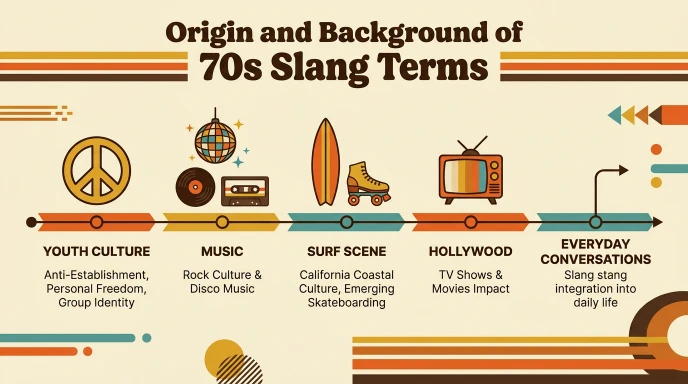 Origin and Background of 70s Slang Terms