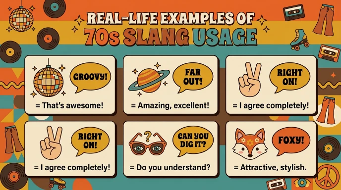 Real-Life Examples of 70s Slang Usage
