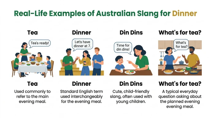 Real-Life Examples of Australian Slang for Dinner