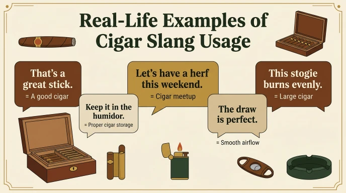 Real-Life Examples of Cigar Slang Usage