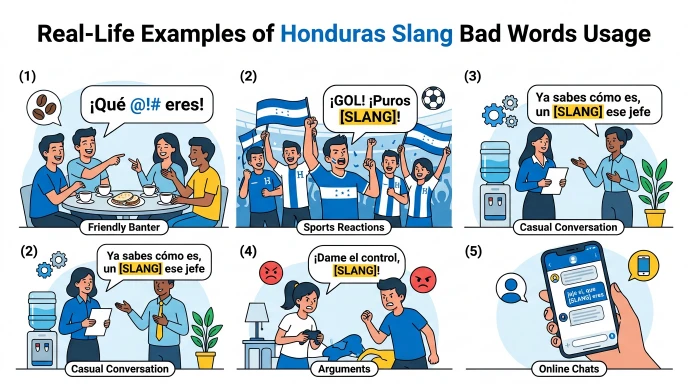 Real-Life Examples of Honduras Slang Bad Words Usage