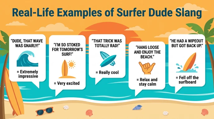 Real-Life Examples of Surfer Dude Slang