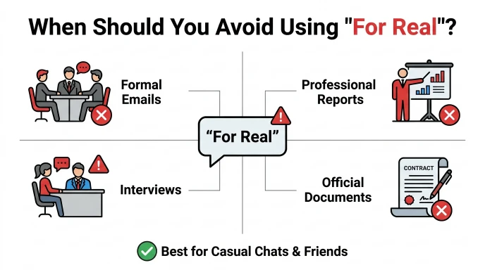 When Should You Avoid Using For Real?