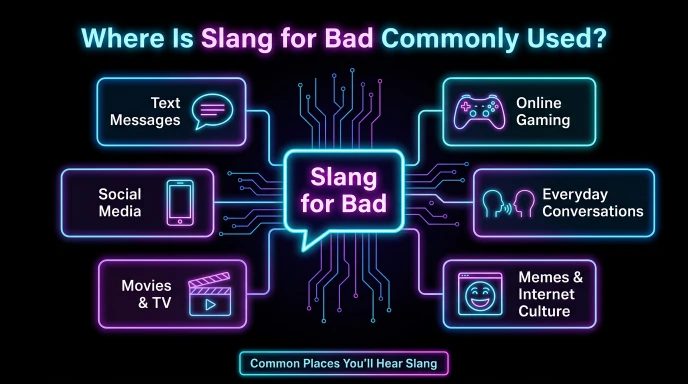 Where Is Slang for Bad Commonly Used?