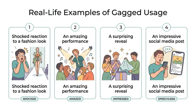 Real-Life Examples of Gagged Usage