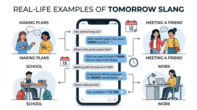 Real-Life Examples of Tomorrow Slang