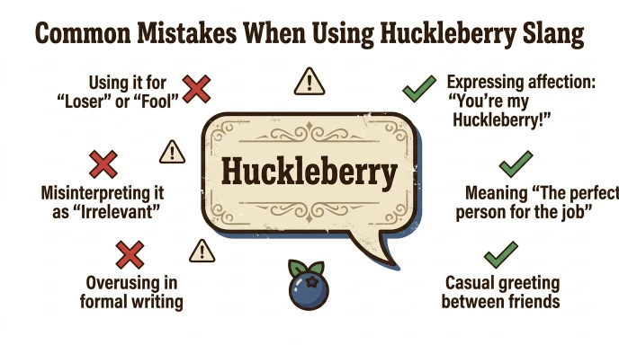 Common Mistakes When Using Huckleberry Slang