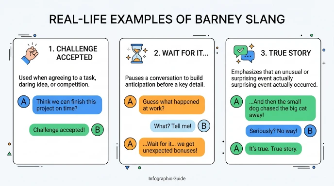 Real-Life Examples of Barney Slang