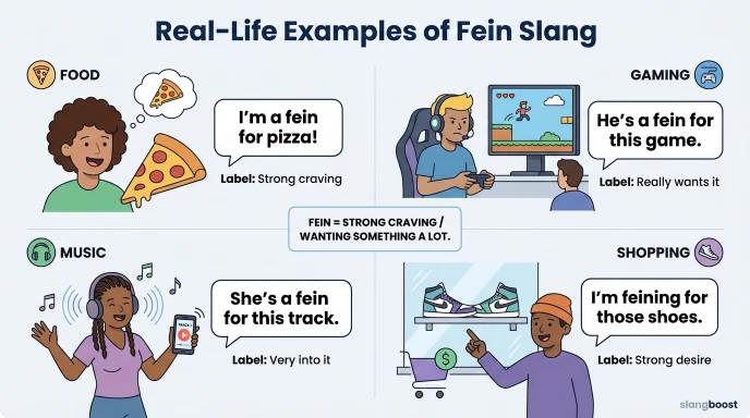 Real-Life Examples of Fein Slang