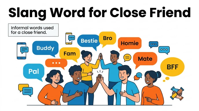 slang word for close friend